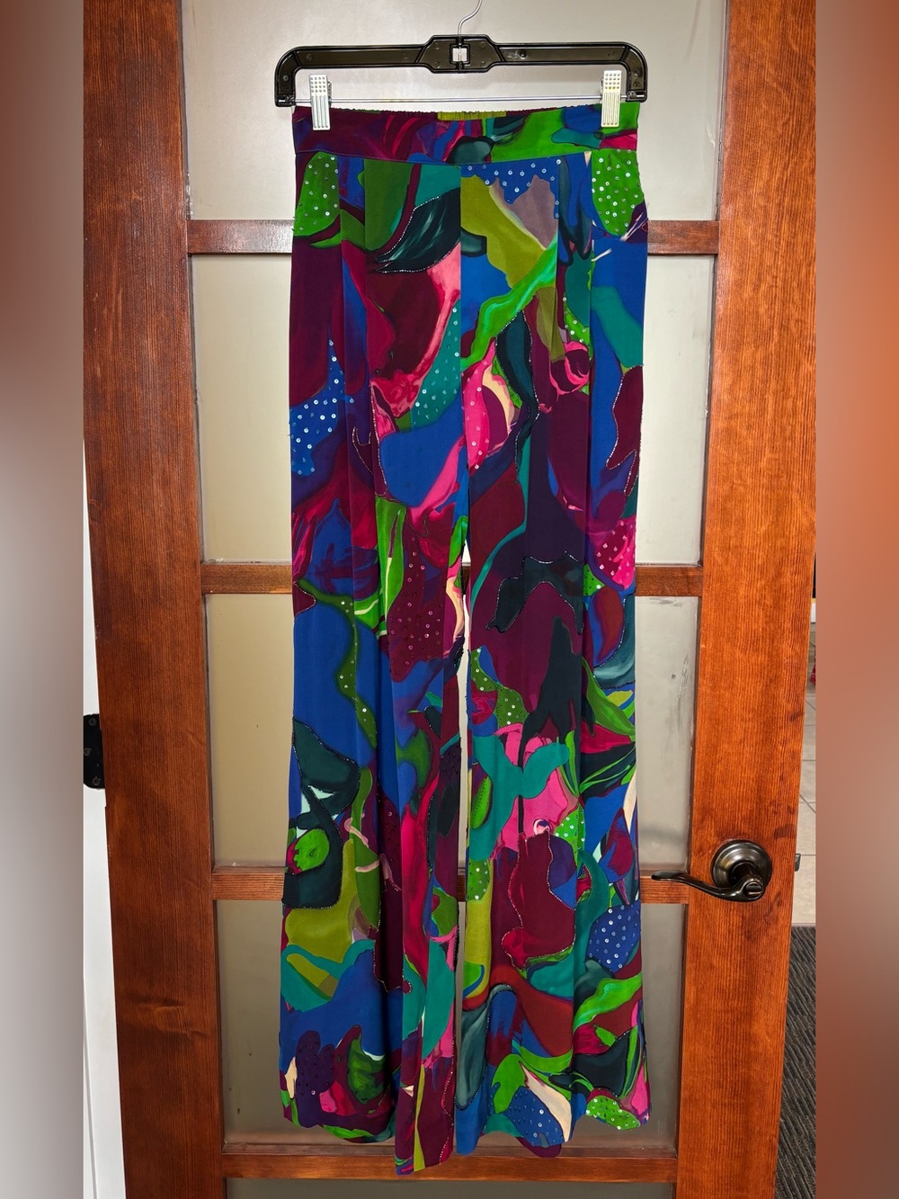 La Fuori Wide-Leg Palazzo Pants